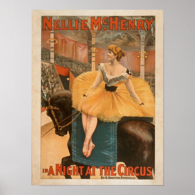 A Night at the Circus Theatrical Play Poster (Front)