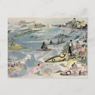 A Night at the Opera in the Year 2000 - 1882 Postcard