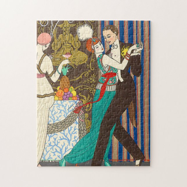 A Night in Decadent Paris Art Deco Puzzle (Vertical)