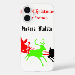 A Night of Christmas Carols and Songs Hakunamatata iPhone 16 Case