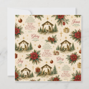 A Night of Miracles The Christmas Nativity Card