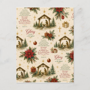 A Night of Miracles The Christmas Nativity Postcard
