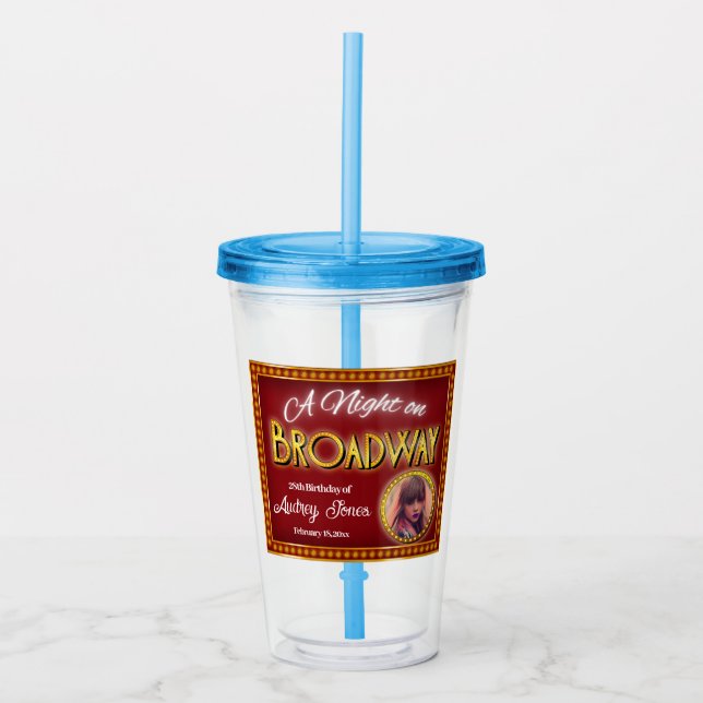 A Night on Broadway Acrylic Tumbler (Front)