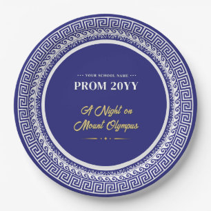 A Night on Mount Olympus Prom Greek Night Party Paper Plate