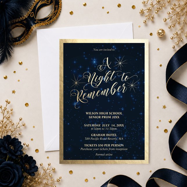 A Night to Remember Prom Invitation (Creator Uploaded)