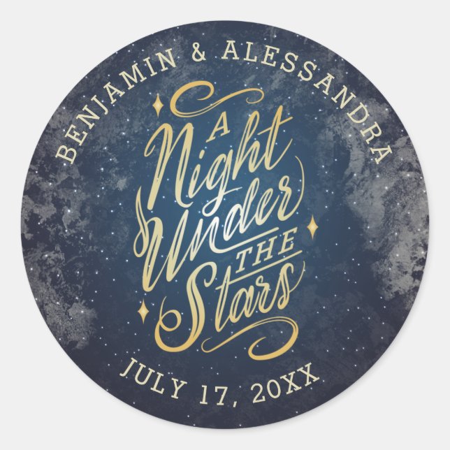 A Night Under the Stars Stickers (Front)