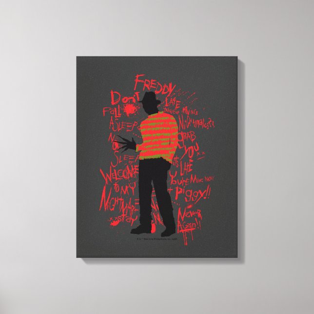 A Nightmare on Elm Street | Don't Fall Asleep Canvas Print (Front)
