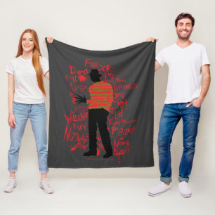 A Nightmare on Elm Street Don't Fall Asleep Fleece Blanket