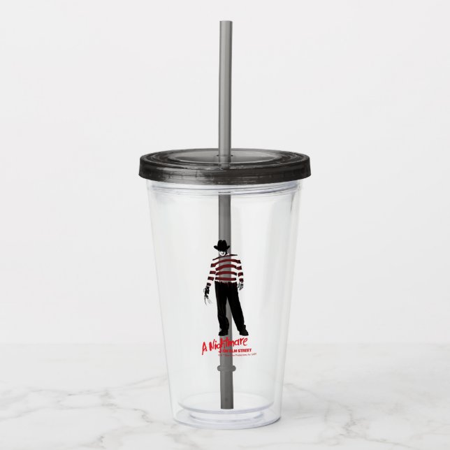 A Nightmare on Elm Street | Freddy Krueger Acrylic Tumbler (Front)