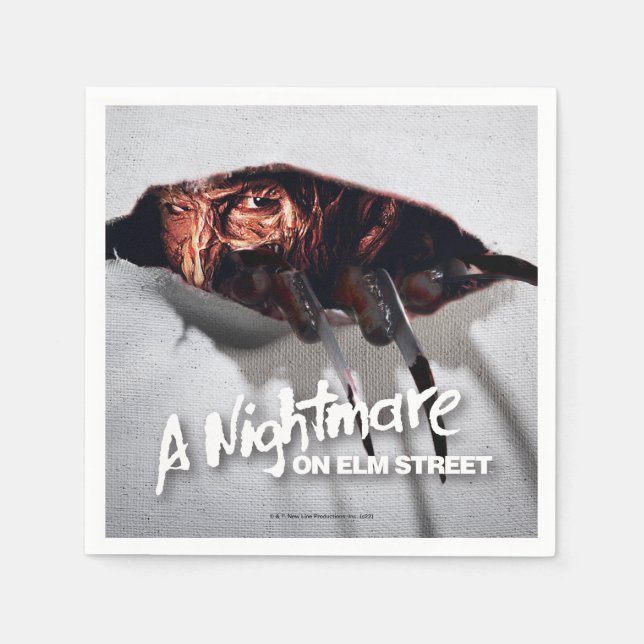 A Nightmare on Elm Street | Freddy Krueger Peeking Napkin (Front)
