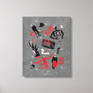 A Nightmare on Elm Street Freddy Krueger Talk Canvas Print