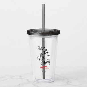 A Nightmare on Elm Street Here I Come Acrylic Tumbler