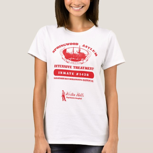 A Nightmare on Elm Street | Springwood Asylum T-Shirt (Front)