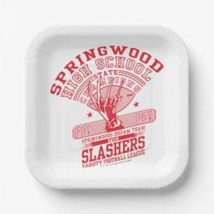 A Nightmare on Elm Street Springwood High Paper Plate