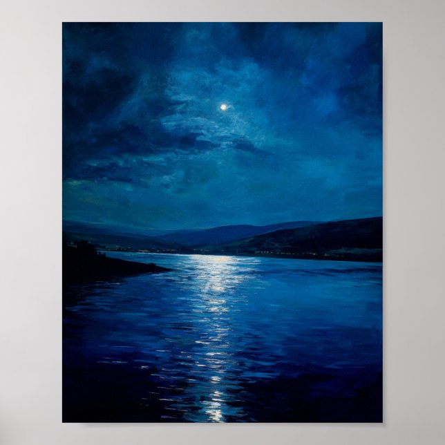 A Nocturnal Symphony of Moonlight Poster (Front)