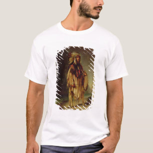A North American Indian in an Extensive Landscape, T-Shirt