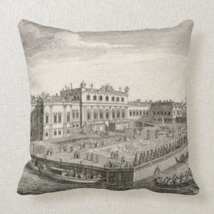 A North West View of the Summer Palace of Her Impe Cushion