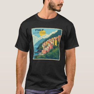 A Nostalgic Classic Travel Poster – Amalfi Coast T-Shirt
