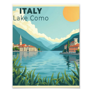 A Nostalgic Classic Travel Poster – Italy Lake Com