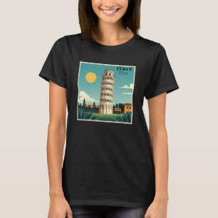 A Nostalgic Classic Travel Poster – Italy Pisa Tow T-Shirt