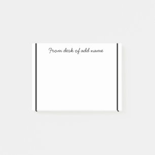 a note from add teacher name simple minimal border