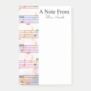 A Note From Colorful Music Note Musician