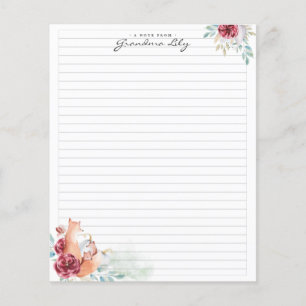 A Note From Grandma Monogram Stationery Flyer