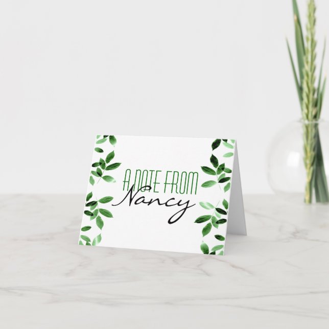 A Note From... Notecards (Front)