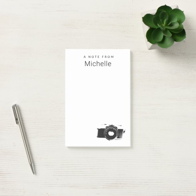 A Note from Photographer camera Personalised (Office)