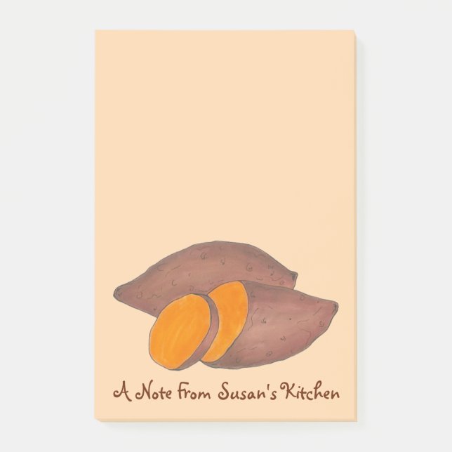 A Note From Sweet Potato Yam Food Kitchen Post It (Front)