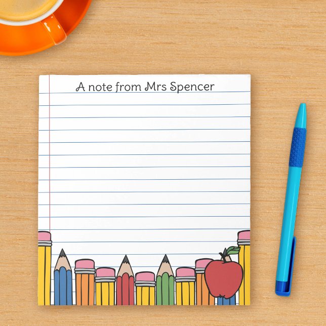 A Note From Teacher Hand-Drawn School Art Lined (Creator Uploaded)