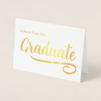 A Note From The Graduate Graduation Thank You