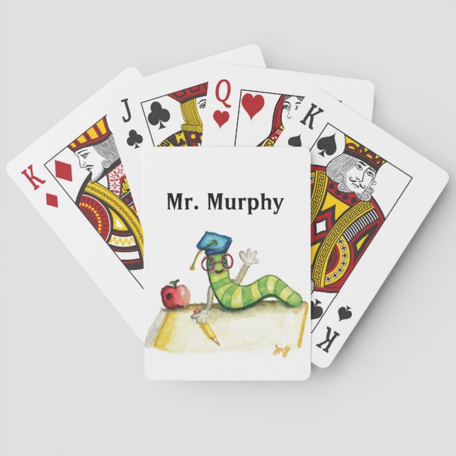 A Note from the Teacher Playing Cards (Back)