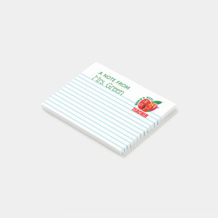 A Note From Worlds Best Teacher Personalised Apple