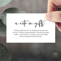 A note on gifts, Honeymoon Wish Fund Cash