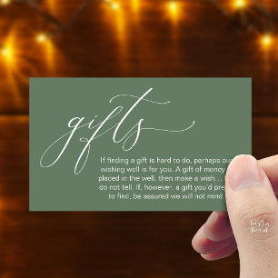 A Note On Gifts, Honeymoon Wish Wishing Well, Fund Enclosure Card