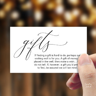 A Note On Gifts, Honeymoon Wish Wishing Well, Fund Enclosure Card