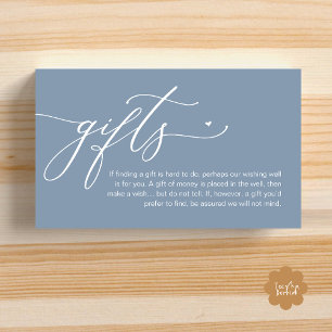 A note on gifts, Modern Romantic Wedding  Enclosure Card