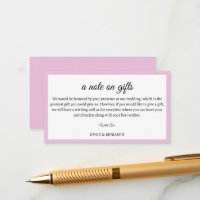 A Note on Gifts Modern Wedding Wishing Well 