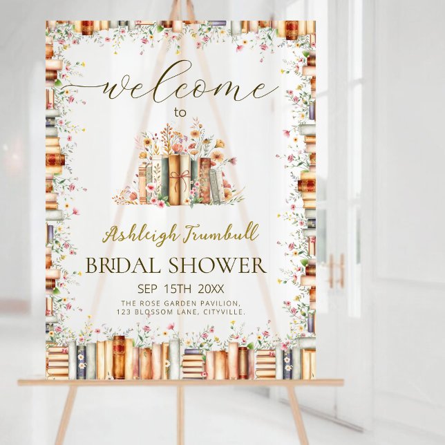 A Novel Kind of Love Acrylic Bridal Shower Welcome Acrylic Sign (Creator Uploaded)