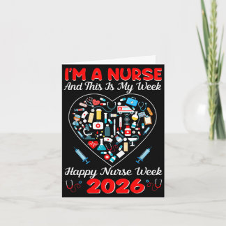 A nurse and this is week happy nurse week 2026 card