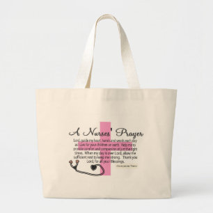 A Nurses PRAYER Large Tote Bag