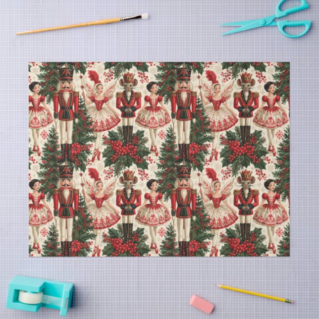 A Nutcracker Christmas Tissue Paper (Craft)