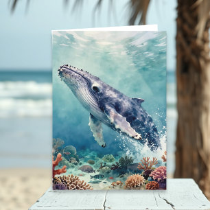 A Oceanic Themed Birthday Poem  Card