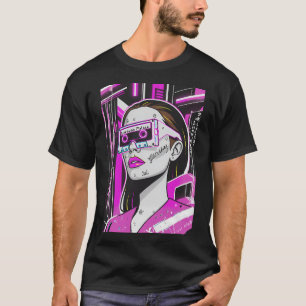 “NEON PROTOCOL: The Glitch‑Born Street Oracle T-Shirt