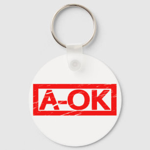 A-OK Stamp Key Ring