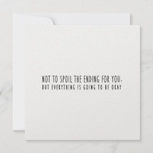 A OKAY 5.25 x 5.25 card