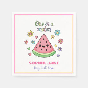A One in a Melon Celebration Paper Napkin