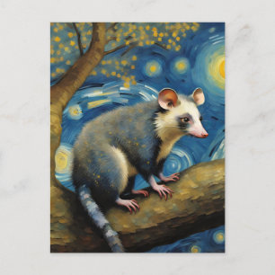 A Opossum by Van Gogh Postcard