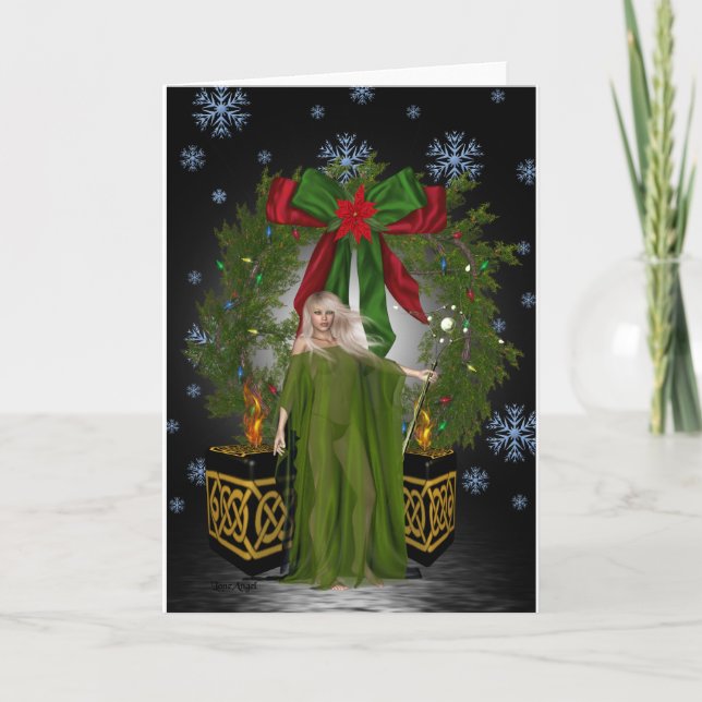 A Pagan Christmas Holiday Card (Front)